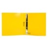 Carpeta liderpapel 4 anillas 25 mm mixtas polipropileno din a4 amarillo fluor opaco