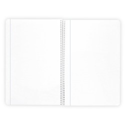 Cuaderno espiral liderpapel a4 wonder tapa plastico 80h 90 gr liso colores surtidos