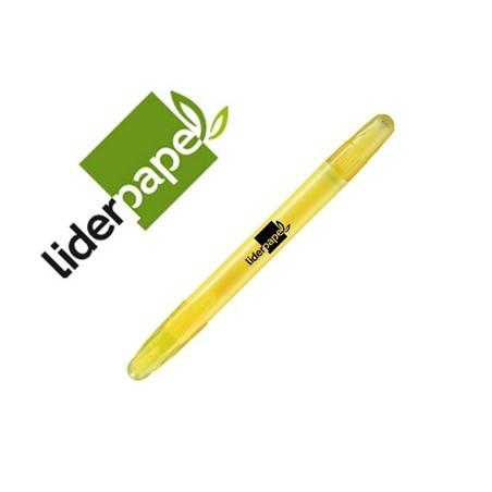 Marcador de cera gel liderpapel fluorescente color amarillo