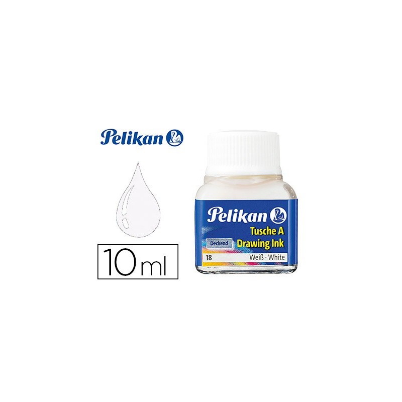 Tinta china pelikan blanco bote de 10 ml Tinta china pelikan blanco bote de 10 ml