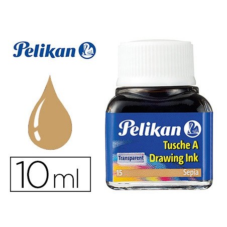 Tinta china pelikan sepia bote de 10 ml