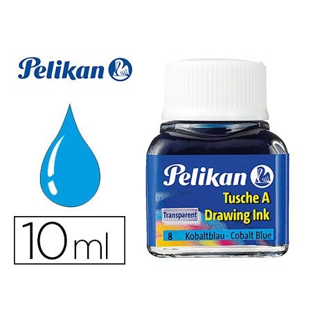 Tinta china pelikan azul cobalto bote de 10 ml