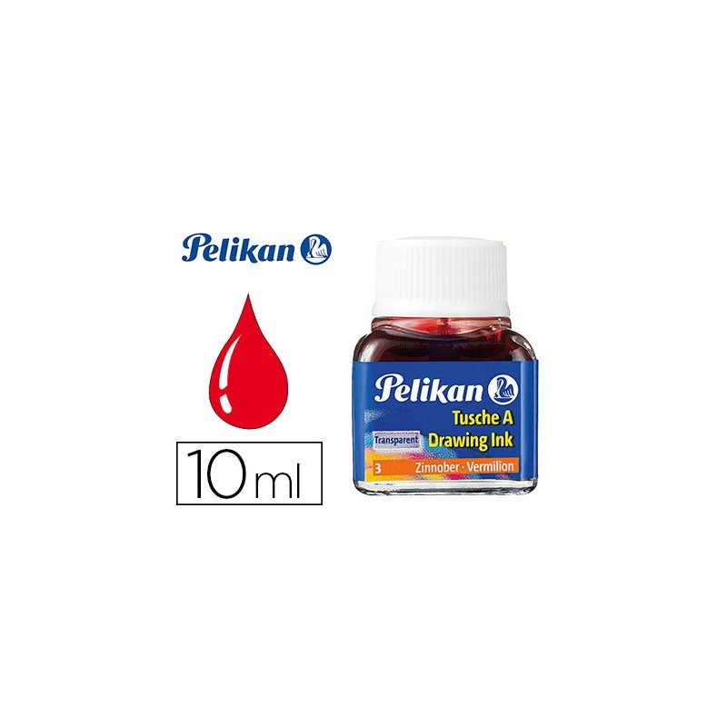 Tinta china pelikan bermellon bote de 10 ml Tinta china pelikan bermellon bote de 10 ml