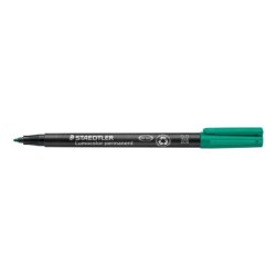 Rotulador staedtler lumocolor retroproyeccion punta de fibrapermanente 317-5 verde punta media redonda 0.8-1 mm