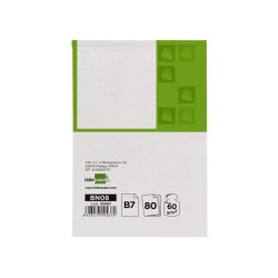 Bloc notas liderpapel liso b7 80 hojas 60g/m2 perforado