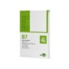 Bloc notas liderpapel liso b7 80 hojas 60g/m2 perforado