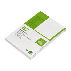 Bloc notas liderpapel liso b7 80 hojas 60g/m2 perforado