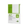 Bloc notas liderpapel liso a7 80 hojas 60g/m2 perforado
