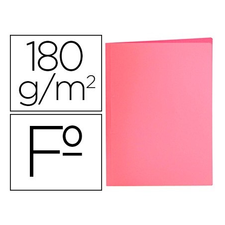 Subcarpeta liderpapel folio rosa pastel 180g/m2