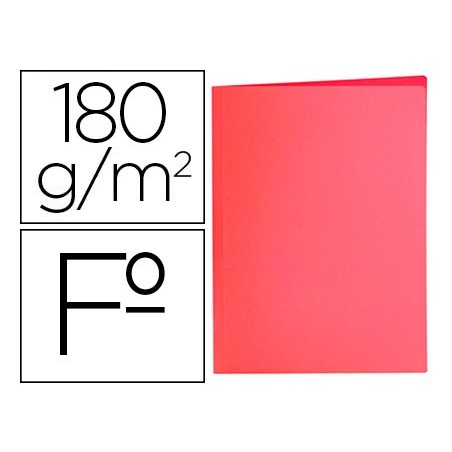 Subcarpeta liderpapel folio rojo pastel 180g/m2