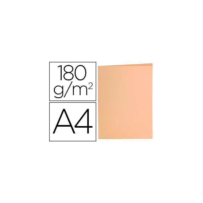 Subcarpeta liderpapel a4 naranja pastel 180g/m2