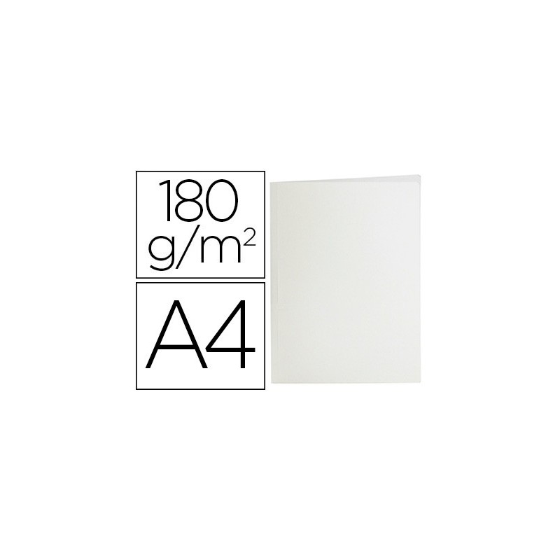 Subcarpeta liderpapel a4 blanco 180g/m2