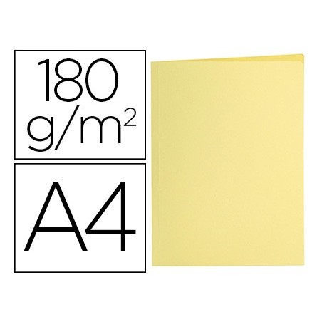 Subcarpeta liderpapel a4 amarillo pastel 180g/m2