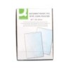 Funda portadocumento folio 90 micras pvc transparente