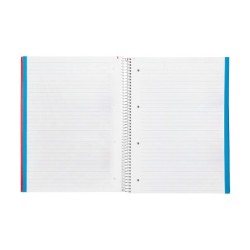 Cuaderno espiral liderpapel a4 micro jolly multidisciplina tapa forrada 140h 75gr 28h 5mm 112h hrtal.