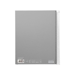 Cuaderno espiral liderpapel a4 micro jolly multidisciplina tapa forrada 140h 75gr 28h 5mm 112h hrtal.