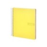 Cuaderno espiral liderpapel a4 micro crafty tapa forrada 120h 90gr cuadro 5mm 5 bandas 4 taladros color amarillo