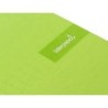 Cuaderno espiral liderpapel a4 micro crafty tapa forrada 120h 90 gr cuadro 5 mm 5 bandas 4 colores color verde