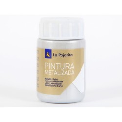 Pintura metalizada la pajarita plata 35 ml