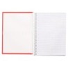 Cuaderno espiral liderpapel a4 crafty tapa forrada 80h 90 gr cuadro 3 mm con margen colores surtidos