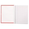 Cuaderno espiral liderpapel a4 crafty tapa forrada 80h 90 gr cuadro 4 mm con margen colores surtidos