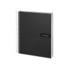 Cuaderno espiral liderpapel a4 crafty tapa forrada 80h 90 gr cuadro 4mm con margen color negro