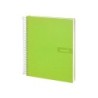 Cuaderno espiral liderpapel a4 crafty tapa forrada 80h 90 gr cuadro 4mm con margen color verde