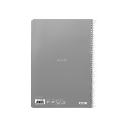 Cuaderno espiral liderpapel folio witty tapa dura 80h 75gr rayado montessori 5mm colores surtidos