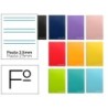 Cuaderno espiral liderpapel folio witty tapa dura 80h 75gr pauta 2,5mm con margen colores surtidos