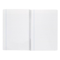 Cuaderno espiral liderpapel folio witty tapa dura 80h 75gr rayado horizontal 8mm con margen colores surtidos