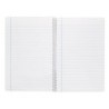 Cuaderno espiral liderpapel folio witty tapa dura 80h 75gr rayado horizontal 8mm con margen colores surtidos