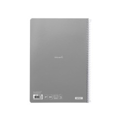 Cuaderno espiral liderpapel folio witty tapa dura 80h 75gr cuadro 6mm con margen colores surtidos