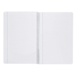 Cuaderno espiral liderpapel folio witty tapa dura 80h 75gr cuadro 5mm con margen colores surtidos