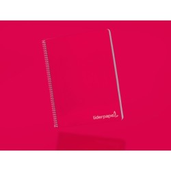 Cuaderno espiral liderpapel folio witty tapa dura 80h 75gr cuadro 6mm con margen colores surtidos