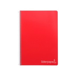 Cuaderno espiral liderpapel folio witty tapa dura 80h 75gr cuadro 4mm con margen colores surtidos
