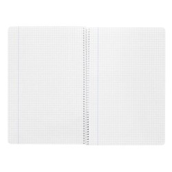 Cuaderno espiral liderpapel folio witty tapa dura 80h 75gr cuadro 3mm con margen colores surtidos
