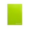 Cuaderno espiral liderpapel folio witty tapa dura 80h 75gr cuadro 4mm con margen color verde