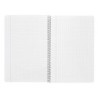 Cuaderno espiral liderpapel folio witty tapa dura 80h 75gr cuadro 4mm con margen color violeta