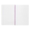 Cuaderno espiral liderpapel folio witty tapa dura 80h 75gr cuadro 4mm con margen color rosa
