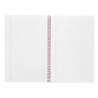 Cuaderno espiral liderpapel folio witty tapa dura 80h 75gr cuadro 4mm con margen color rojo