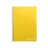 Cuaderno espiral liderpapel folio witty tapa dura 80h 75gr cuadro 4mm con margen color amarillo