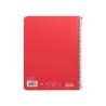 Cuaderno espiral liderpapel cuarto witty tapa dura 80h 75gr cuadro 4mm con margen color rojo