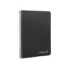 Cuaderno espiral liderpapel cuarto witty tapa dura 80h 75gr cuadro 4mm con margen color negro