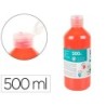 Pintura dedos liderpapel botella de 500 ml rojo