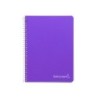 Cuaderno espiral liderpapel a4 micro witty tapa dura 140h 75gr cuadro 5mm 5 bandas 4 taladros colores surtidos