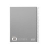 Cuaderno espiral liderpapel a5 micro jolly tapa forrada 140h 75 gr cuadro 5mm 5 bandas6 taladros colores surtidos