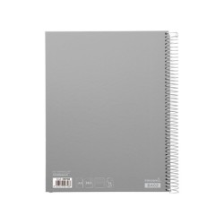 Cuaderno espiral liderpapel a4 micro jolly tapa forrada 140h 75 gr horizontal 5 bandas4 taladros colores surtidos