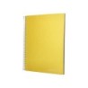 Cuaderno espiral liderpapel a4 micro jolly tapa forrada 140h 75 gr cuadro 5mm 5 bandas4 taladros color amarillo