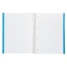 Cuaderno espiral liderpapel a4 micro jolly tapa forrada 140h 75 gr cuadro 5mm 5 bandas4 taladros color celeste