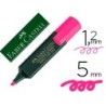 Rotulador faber fluorescente 48-28 rosa